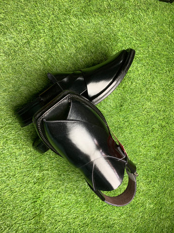 Classic Black Peshawari Chappal